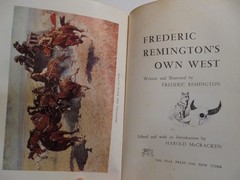 Frederic Remington’s Own West HBDJ 1960 1st Edition Book Illustrated