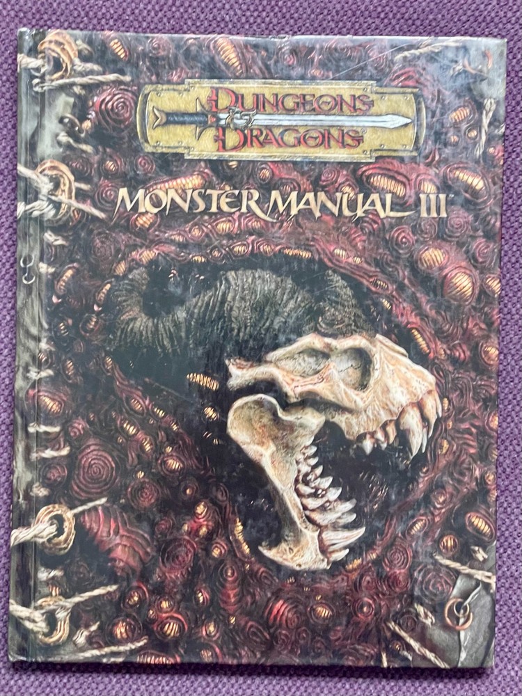 Monster Manual 3 : Dungeons and Dragons 3.5 D20 (2003, Hardcover)