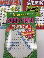 Lot of 5 Dell Penny Press Kappa Word Search Find Puzzle Books Jumbo,Tick Tock