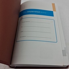 The Expanded Bible – Chestnut, Leathersoft, 2011 Thomas Nelson **BRAND NEW**