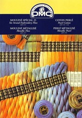 DMC Embroidery Floss Sample Book 518 Mouline Special 25 6-Strand, Pearl Cottons