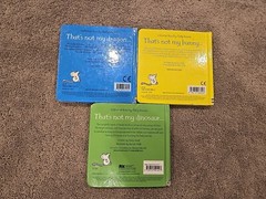 Kids Board Book Usborne Touchy Feely Lot Of 3 – Thats Not My Dragon, Bunny, Dino