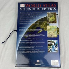 Millennium Edition DK World Atlas Large 12×18 w/ Box Made in USA Vintage 1999