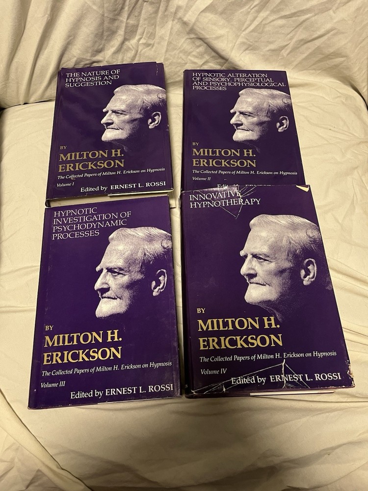 Vtg The Collected Papers of Milton H Erickson Hypnosis Vol 1 2 3 4 HCDJ 1980