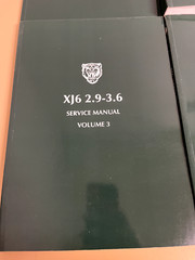 Jaguar XJ6 2.9-3.6 Factory Service Manual Set, Volumes 1-4, 1986