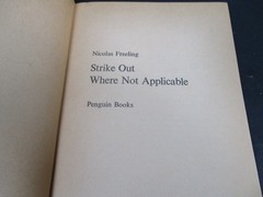 Strike Out Where Not Applicable Nicolas Freeling 1969 Crime Mystery Penguin