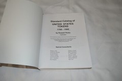 STANDARD CATALOG OF UNITED STATES TOKENS 1700-1900 ~ 4TH EDITION ~ L.N.C. # 1