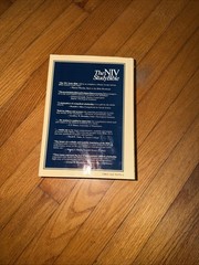 Zondervan NIV Study Bible Hardback Dust Jacket Cover Thumb Index Red Letter