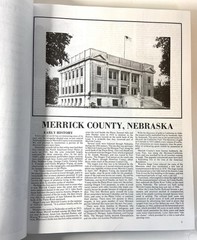 History Of MERRICK COUNTY NEBRASKA 1981 Hard Cover 12.5” X 9.5” READ