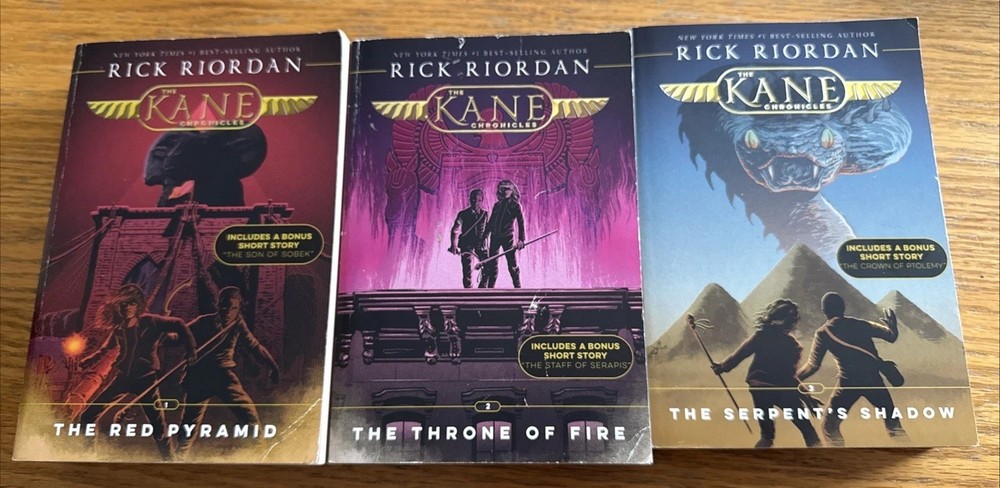 The Kane Chronicles: 1-3 Book Set – Paperback Lot Rick Riordan Clean Lot