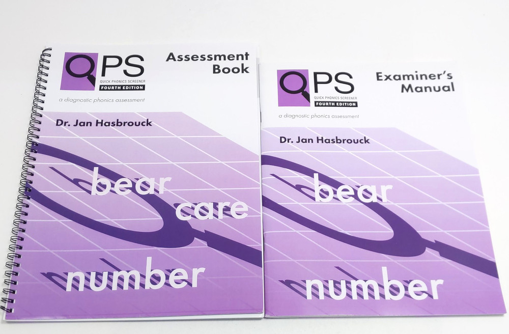 QPS Quick Phonics Screener 4th Edition Examiner’s Manual & Assessment Book