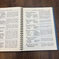 Cookbook 1938 J.R. Watkins Blue Wire Bound Interesting Recipes Vtg 288 Pages