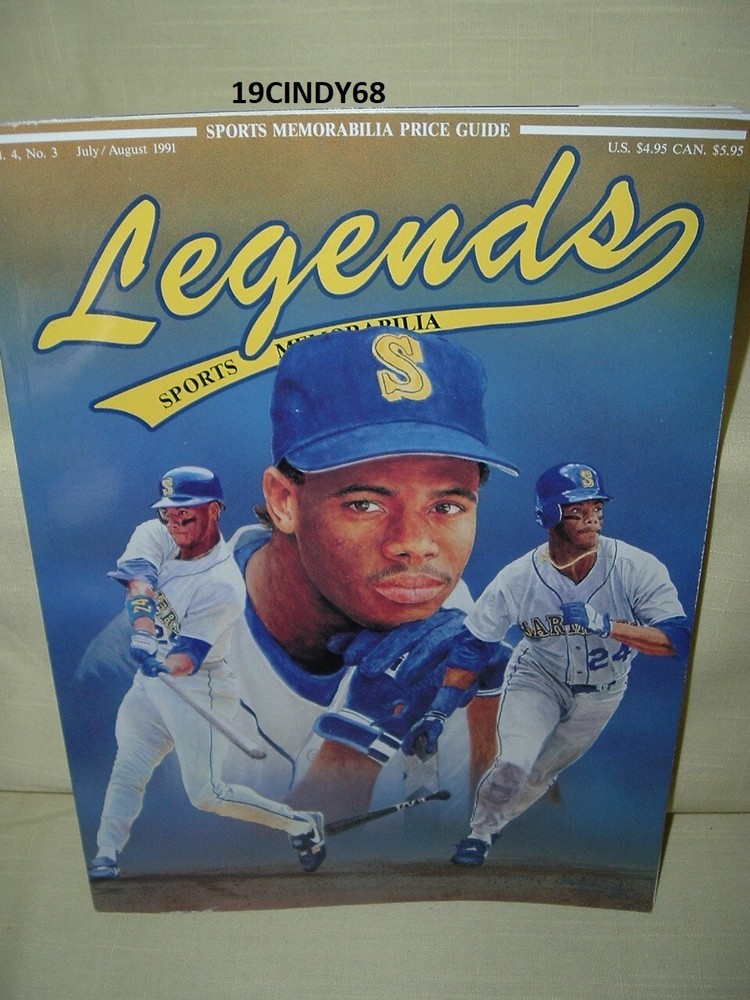 JULY/AUGUST 1991 LEGENDS SPORTS MEMORABILIA PRICE GUIDE MAGAZINE