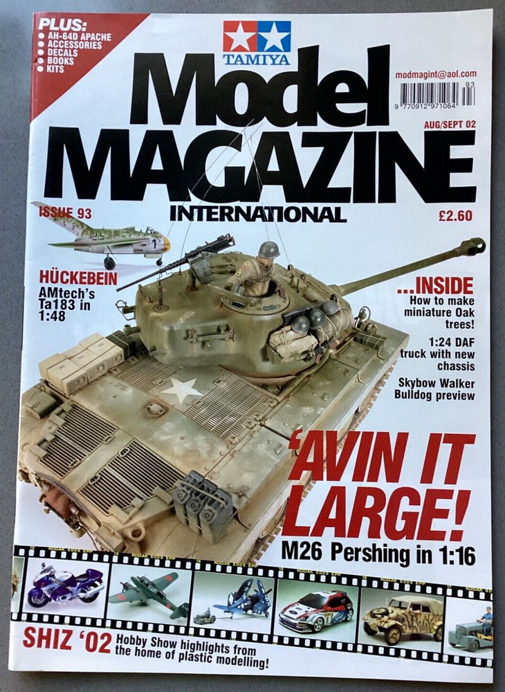 Tamiya Model International 1:16 M26 Pershing Kit Issue 93 August September 2002