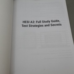 HESI A2 Full Study Guide 3rd Edition Smart Edition Paperback 2022 Unmarked