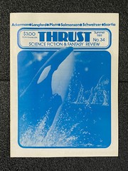 FANZINE Thrust SCIENCE FICTION FANTASY Review #34 Summer 1989 Platt illustrated