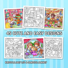 Cozy Eras 2: Cute Coloring Book for Adults and Teens with Charming Characters an