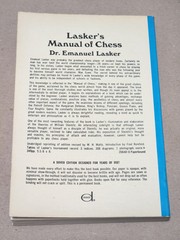 Lasker’s Manual of Chess Paperback Book 1960 by Emanuel Lasker 349 Pages