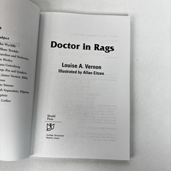 Doctor in Rags Louise A Vernon 1973 Herald Press TPB Historical Juvenile VG 1 H