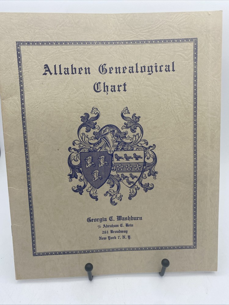 Allaben Genealogical Chart Guide To Trace Your Own Ancestry 12 Pages Of Charts