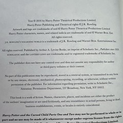 Harry Potter and the Cursed Child 1 & 2 Special Rehearsal Edition Script Book