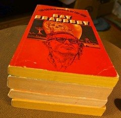 Lot of 4 A Masterwork of Fantasy Ray Bradbury Bantam Paperbacks Vintage Sci Fi