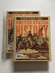 Bob Jones United States History Teacher Edition Textbook 11th Grade Book 1 And 2