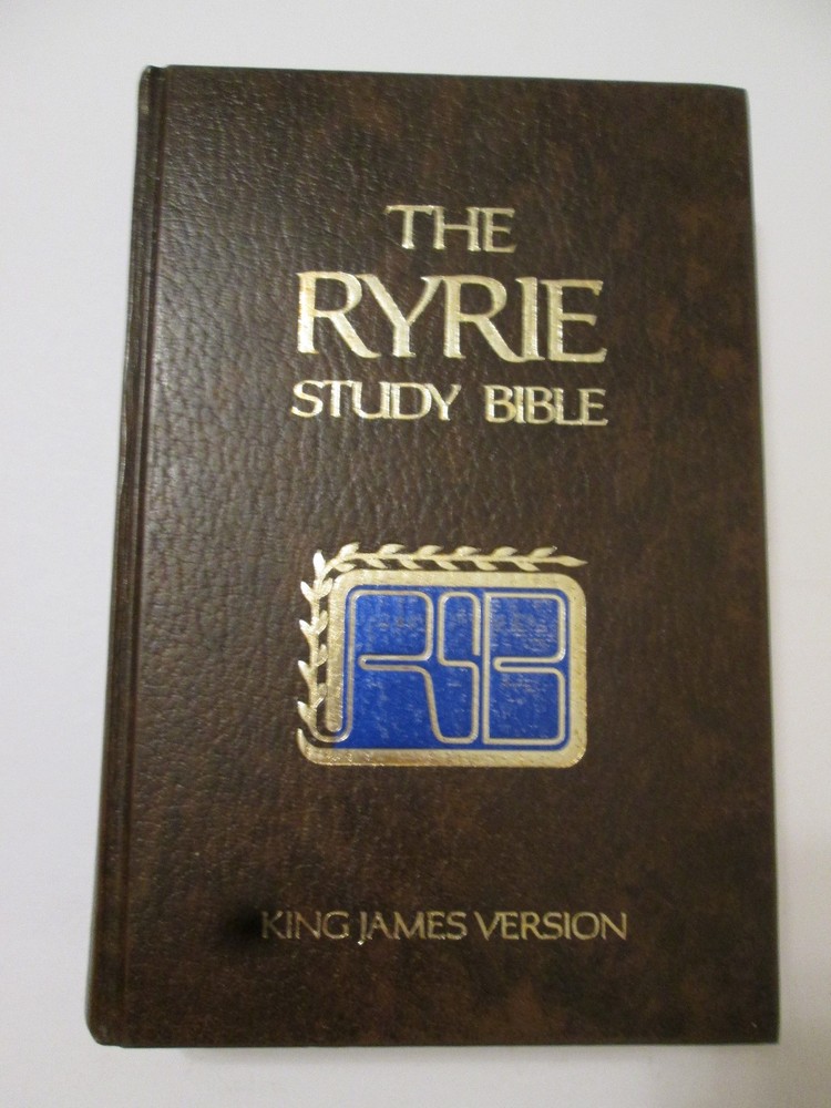 The Ryrie Study Bible King James Version 1978 Hardcover KJV Maps