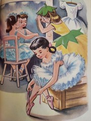 Little Ballerina Vintage Rand McNally Elf Book Hardcover Dorothy Grider
