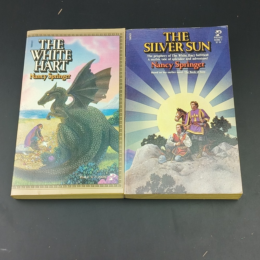 White Hart And Silver Sun Books 1 & 2 Nancy Springer Paperback Fantasy Lot Isle
