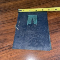 1930 Penn State Leather Book 6” X 4” Hand Made Vintage 30ish Pages