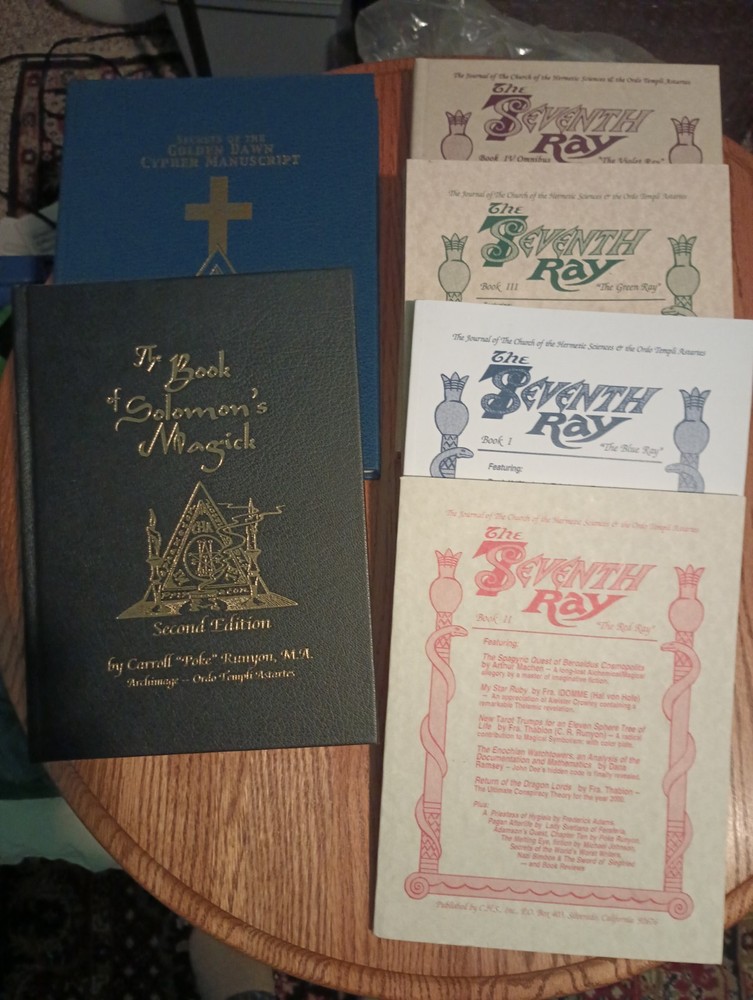 C.R.Runyon Lot Golden Dawn Cypher Solomon Magic Seventh Ray Occult Magick