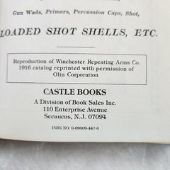 Winchester Repeating Arms Co. New Haven CT. 1916 Catalog Book Facsimile Edition