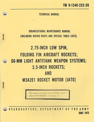 Historical book 2.75 Inch, 66-MM LAW, 3.5 Inch and JATO Rockets, Unit Maint