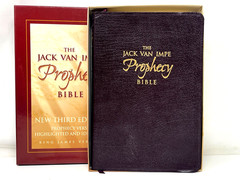 KJV Jack Van Impe Prophecy Bible Burgundy Leather Red Letter Limited Special Ed.