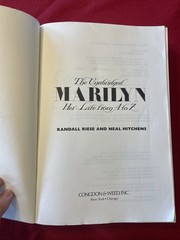 THE UNABRIDGED MARILYN HER LIFE FROM A TO Z 1987 includes newspaper clippings.