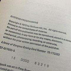 Vintage 1972 Systems Programming John J Donovan McGraw-Hill Gold HC Signed MIT