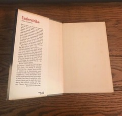 Vintage Understrike Book by John Gardner HC DJ Suspenseful Spy Novel