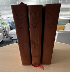 Feasting on the Word Daily Feast Devotional Set 3 Vol Years A-C, Leather bound