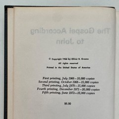 Set 3 THE GOSPEL ACCORDING TO JOHN Vol I II III The Gospel Hour Greene 1966 READ