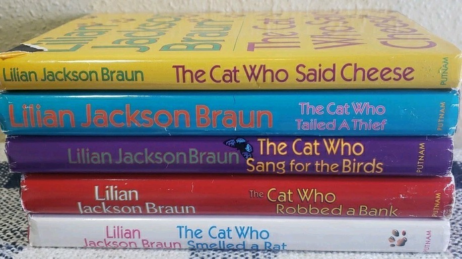Lilian Jackson Braun „The Cat Who” 5 Book Lot G.P. Putnam’s Sons Hardcover
