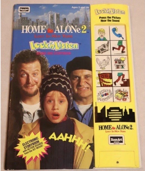 HOME ALONE 2 LOST NEW YORK VTG SOUND & STORYBOOK LOOK 'N LISTEN ELECTRONIC 1992