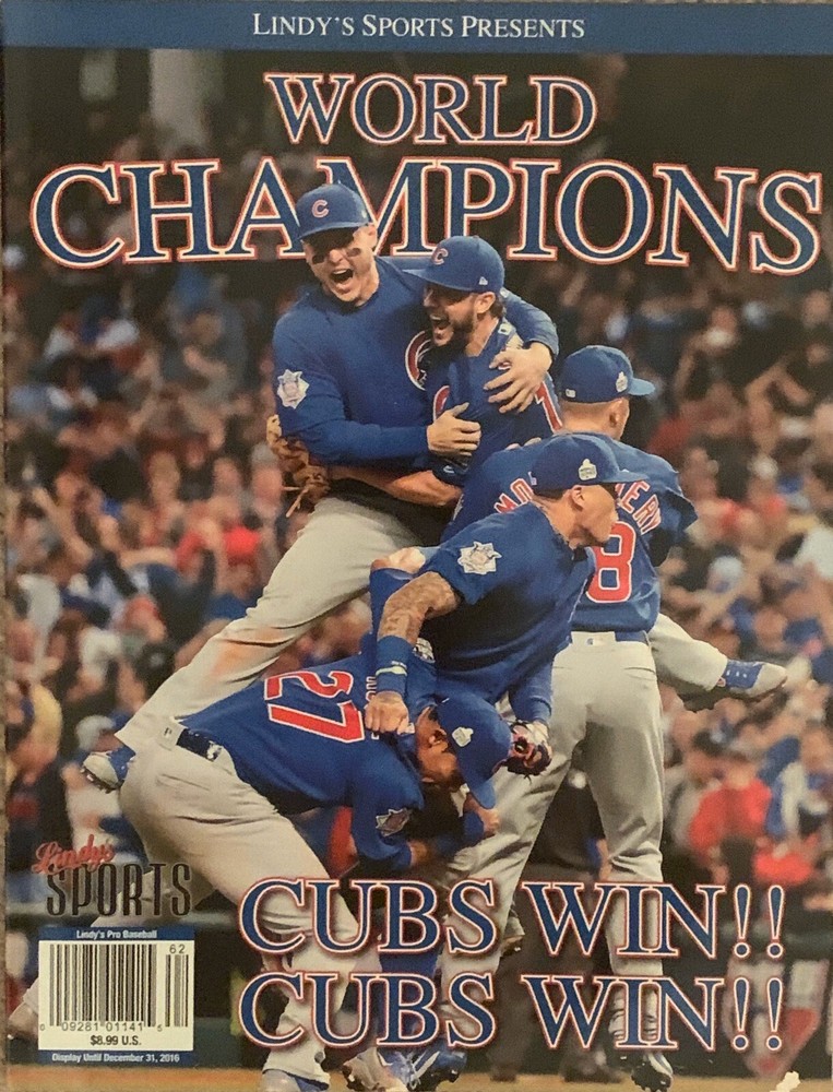 LINDY’S SPORTS PRESENTS WORLD CHAMPIONS 2016 CHICAGO CUBS WIN MAGAZINE-MLB-NEW
