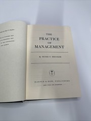 THE PRACTICE OF MANAGEMENT By Peter Ferdinand Drucker – Hardcover 1st Edition