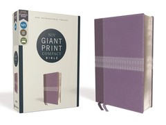 NIV, Giant Print Compact Bible, Leathersoft, Purple, Red Letter, Comfort Pri…
