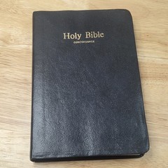Holy Bible KJV King James Version Red Letter with Concordance Word Aflame 1973