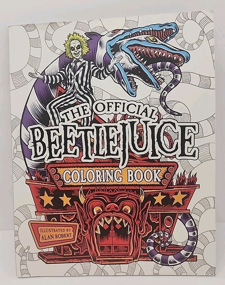 Beetlejuice : The Official Coloring Book, Paperback by Robert Alan, No Box