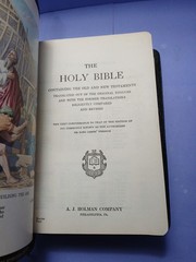 Vintage Holy Bible French Morocco Leather Holman King James Version KJV