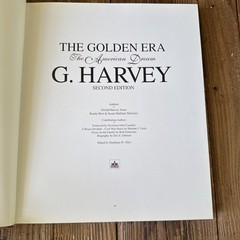 1992 G. Harvey “The Golden Era, The American Dream” Hardback 2nd Edition