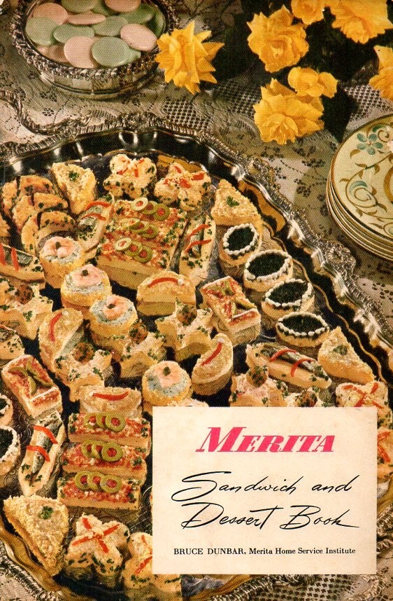 Merita Sandwich and Dessert Book 24 pages Recipes Black and White Color Photos